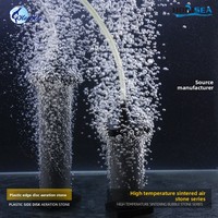 Pierre à air cylindrique pour aquarium, petit filtre oxygénant, colonne d'air géante style cascade, oxygénation basse pression