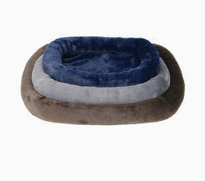 Tas kacang bulu palsu ramah lingkungan persegi panjang padat spons ketahanan tinggi mesin dicuci besar ukuran manusia tempat tidur anjing - Product Image 6