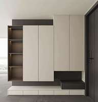 Meuble de rangement à chaussures en mélamine, style minimaliste, entrée, hall d'entrée, multifonctionnel, anti-poussière