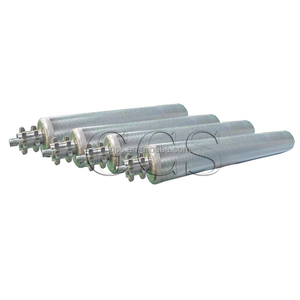 GCS Dia 50mm/60mm Rodillo de accionamiento de dientes de acero inoxidable con resorte Rodillo de cadena de piñón doble - Product Image 2