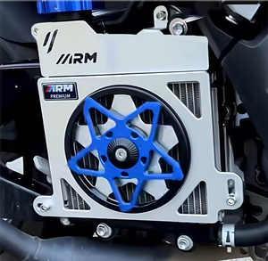 Support de protection de radiateur de moto en aluminium CNC, plaque de couverture décorative, finition anodisée, ajustement universel, options multicolores - Product Image 3