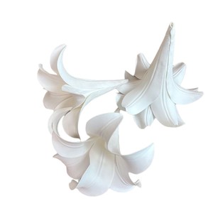 Cabeza de Flor Artificial Eva Lily, Decoración de Techo para Boda, Blanca, 18 cm, Instalación Colgante, Estilo Romántico - Product Image 5