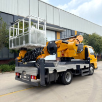 Nouvelle Plateforme de Travail Aérien sur Camion à Nacelle Télescopique Hydraulique de 32 m, Vente Directe, Diesel Automatique