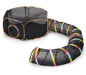 Túnel plegable para gatos, grande, transpirable, plegable, al por mayor del fabricante - Product Image 6