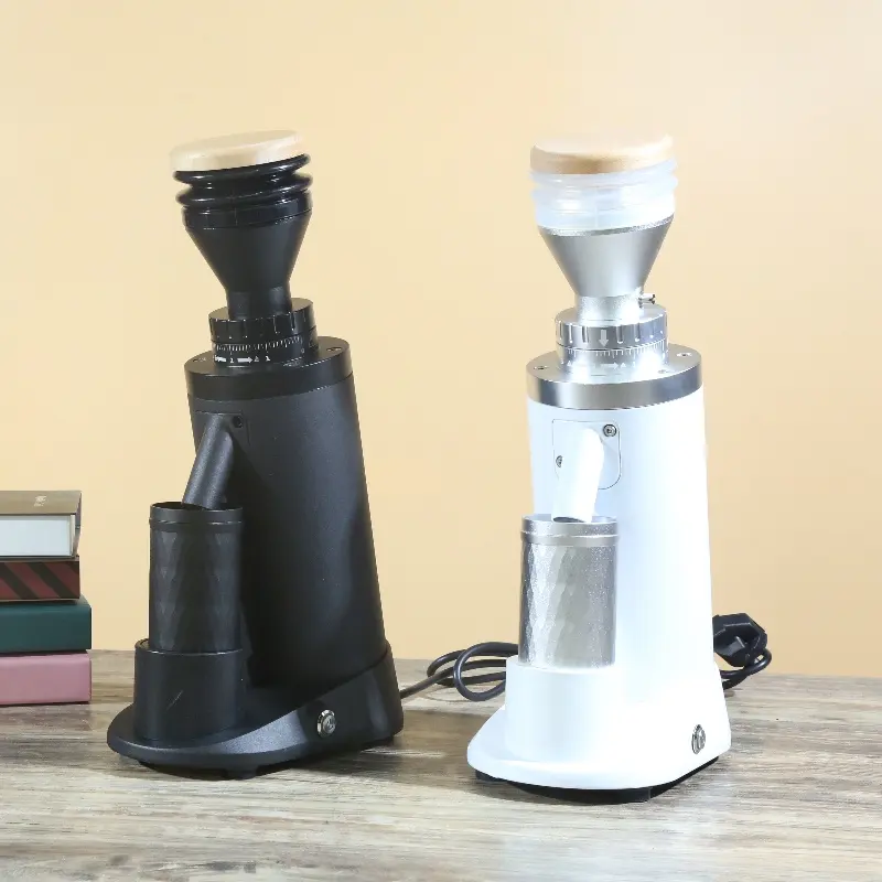 Ecocoffee New Design029自動コーヒーグラインダー電気白黒アンチジャンプコーヒーグラインダー