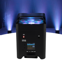 Shehds 6X18 Led, Foco Inalámbrico Comercial con Batería, 6 en 1, RGBWA UV, Control por Aplicación, para Bodas en Interiores y Escenarios