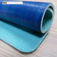 Rollo de vinilo de grano de madera de arce multicolor de 4,5mm, azulejos de suelo para deportes de interior para canchas de baloncesto de bádminton Pickleball-Scratch