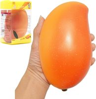 Squishy Géant Mangue Dorée à Remontée Lente Parfumé Fruité Anti-stress Amusant pour les 14 ans et plus Cadeau Saint-Valentin 2025