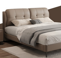 Ensemble de chambre à coucher King Size minimaliste et moderne Lit de luxe en métal Offre Spéciale avec villa de Chine Mobilier de maison Article de vente populaire