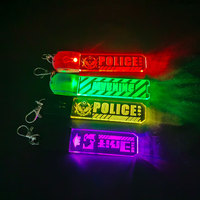 Porte-clés de lampe acrylique Led, Illusion d'illusion LED, avec effet 3d, personnalisé, 7 couleurs, pièces