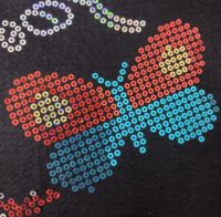 Paillettes thermocollantes rondes à trou central pour machine à paillettes, décoration de vêtements, t-shirts, chaussures, logos et articles vestimentaires