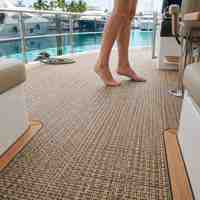 Revêtement de sol marin moderne en PVC tissé pour bateaux et yachts