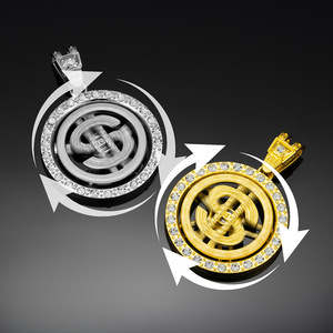 Collar con Colgante de Letra Dólar Grande Chapado en Oro Estilo Retro Hip Hop, Cadena Larga para Hombre, Time to <span class=keywords><strong>Run</strong></span> - Product Image 5
