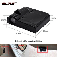 EURS Auto Light Accessories Lampe projecteur fantôme laser sans fil à LED 12V Lumière d'accueil de porte de voiture État neuf