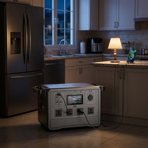 Station d'alimentation portable 2400W, générateur solaire LiFePO4 3000Wh, 4 sorties AC, USB Type C, alimentation de secours DC - Product Image 1