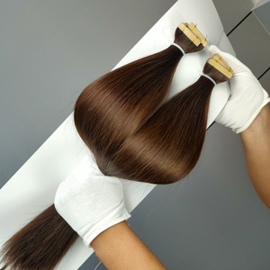 Luxury Quality Tape Hair Double Drawn Cuticle Aligned Tape Hair Extensions Blonde 100% Human Hair Invisible Tape Hair Extensions - Product Image 4