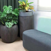 Jardinières en fibre de verre de style nordique simple pour plantes d'intérieur/extérieur, usage commercial (centre commercial), écologiques, durables, pour la maison et le jardin