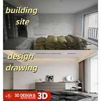 Service de design d'intérieur moderne italien 3D de luxe, design d'intérieur haut de gamme pour villa, design d'intérieur