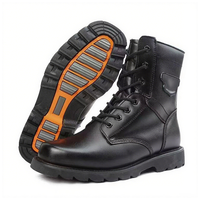 Bottes tactiques pour hommes, hauteur cheville, semelle en caoutchouc, bottes d'entraînement, bottes tactiques avec fermeture à lacets