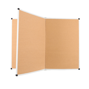 Vente en gros de tableau d'affichage en liège 90x120 CM <span class=keywords><strong>cadre</strong></span> en bois mural pliable décoratif et fonctionnel pour la maison ou le bureau - Product Image 4