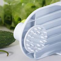 Trancheuse manuelle de légumes 4-en-1 avec lames en acier inoxydable, robuste, pour nouilles de courgette, spaghetti et pâtes, compatible lave-vaisselle, avec ventouse