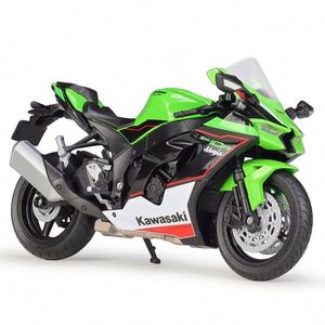 Modèle de moto en métal <span class=keywords><strong>Kawasaki</strong></span> <span class=keywords><strong>Ninja</strong></span> ZX-10R pour garçons, édition 2021, moto sportive en alliage, avec support mobile, contrôle par force, pour jeunes de 15 à 35 ans - Product Image 1