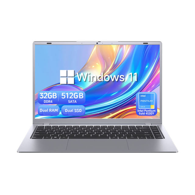 2025 Latest 15.6''Laptop Computer Win11 FHD IPS Display Backlit Keyboard 8GB DDR4 256GB SSD 5G Wi-Fi Student Laptop