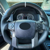 Volant LED en fibre de carbone et cuir personnalisé pour Toyota Prado 4 Runner Tundra Tacoma Land Cruiser 150
