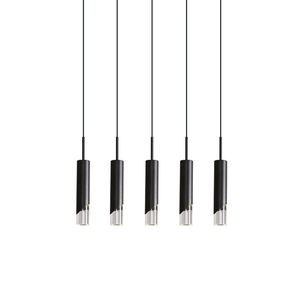 Plafonnier Led suspendu au design nordique moderne, minimaliste, longue ligne, produit de luxe, lustre, idéal pour une chambre à coucher - Product Image 2