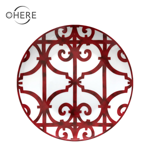 Creativo rosso bone china <span class=keywords><strong>piatti</strong></span> <span class=keywords><strong>set</strong></span> di stoviglie di Lusso commercio all'ingrosso antipasto cena <span class=keywords><strong>piatti</strong></span> che serve <span class=keywords><strong>piatti</strong></span> da dessert <span class=keywords><strong>set</strong></span> per la cerimonia nuziale - Product Image 3