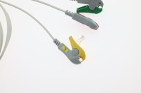 Aksesoris Medis Caremed Kompatibel dengan Kabel Leadwire ECG Phillipppsss 3 Lead Klip Kabel ECG IEC 2.5 Perlengkapan Medis ISO