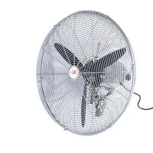 Ventilador de Metal clásico, alta calidad, 350w, 90 grados, oscilación izquierda y derecha, montado en la pared