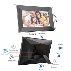 Frameo Wifi Khung ảnh kỹ thuật số tùy chỉnh HD Video & hình ảnh Máy nghe nhạc xem đầy đủ IPS Màn hình LED AVI MP3 định dạng âm thanh vật liệu nhựa - Product Image 6