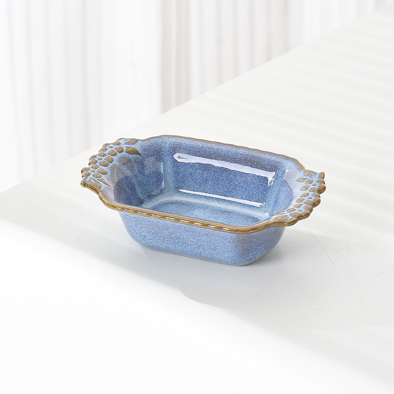 Le four à vaisselle rectangulaire à virgule flottante devient bleu