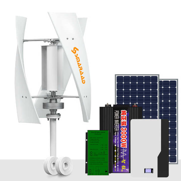 Custom Energy System - Hybrid Solar & Vertical Wind Turbine