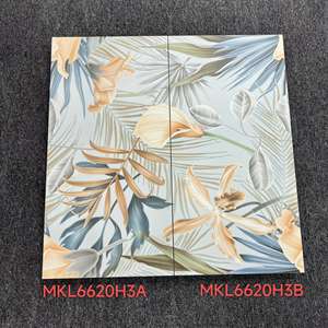 Azulejos de <span class=keywords><strong>parquet</strong></span> pulido de cerámica de 300x600mm modernos, azulejos cuadrados verdes, brillo mate para paredes de baño de cocina, pisos altos para habitación - Product Image 3