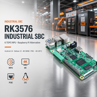 Computadora Industrial con IA de Borde RK3576, Sin Ventilador, 6 TOPS NPU, Ubuntu Debian 12, Router, Riel DIN, CAN, RS485, PC Industrial Integrado