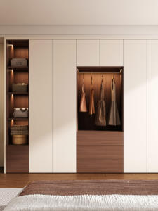 <strong>Rustic</strong> Farmhouse <strong>Wardrobe</strong> with Reclaimed Wood for Living Room &amp; Multi-functional Design - Product Image 2