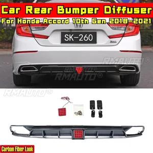 Lèvre de pare-chocs arrière aspect fibre de carbone style SK-260, kit carrosserie pour Honda Accord 10ème génération 2018-2021, accessoires auto - Product Image 1