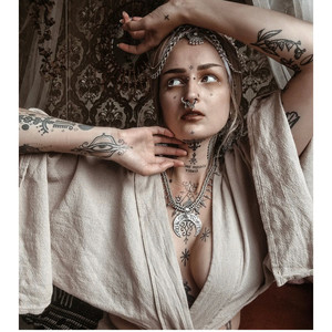 Abito in cotone con cut-out - Product Image 2