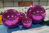 Événements PVC Miroir Sphère Boules Gonflable Disco Miroir Boule Décor Scène Publicité Ballon Promotion pour la Fête