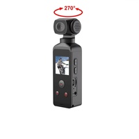 Nueva Cámara de Bolsillo Portátil con Rotación de 270°, Antivibración, 1080P HD, Pantalla IPS de 1.33 Pulgadas y Tarjeta TF para Deportes al Aire Libre y Ciclismo