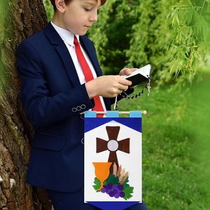 Kit <span class=keywords><strong>de</strong></span> 6 uds <span class=keywords><strong>de</strong></span> pancartas <span class=keywords><strong>de</strong></span> <span class=keywords><strong>Primera</strong></span> Comunión para niños y niñas, pancarta <span class=keywords><strong>de</strong></span> <span class=keywords><strong>primera</strong></span> comunión <span class=keywords><strong>de</strong></span> fieltro, artesanía DIY, decoración <span class=keywords><strong>de</strong></span> Banco <span class=keywords><strong>de</strong></span> iglesia cristiana católica - Product Image 5