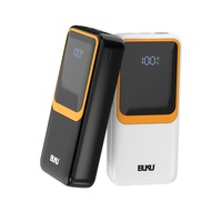 BUKU Vente en gros de batterie externe 10000mah PD22.5W à charge rapide, format compact, batterie externe à charge rapide USB-C 20000mah avec 2 câbles