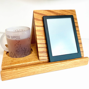 Cuốn sách bằng gỗ phần còn lại cá nhân rắn cuốn sách gỗ phần còn lại đứng và Mug đứng tam giác bằng gỗ cuốn sách và giữ cốc - Product Image 3