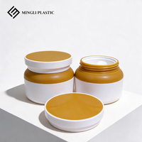 Nouveau lancement ODM – Pot cosmétique vide en plastique PP pour lotion de soin et crème visage, à large ouverture, rouge, 50g, marque MINGLI, sérigraphie