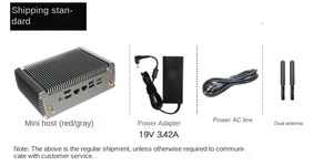 Mini PC para juegos amueblado de fábrica 512GB SSD 512GB DDR4 RAM I7 Procesador sin ventilador Gamer portátil US/EU/JP Plug Win 11 Nuevo - Product Image 6
