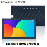 Moniteur portable de bureau bon marché 7 pouces 1024x600