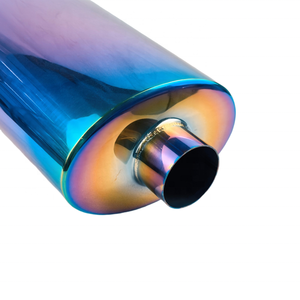 Exhaust <strong>Tip</strong> 2.5'' ID Dual 3'' OD Sport <strong>Sound</strong> <strong>Muffler</strong> <strong>Tips</strong> Rainbow Double Wall - Product Image 5