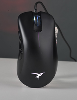 Mouse Gaming RGB Berkabel OEM USB Ergonomis 9-Tombol DPI Tinggi Dapat Diprogram Minimalis Atmosferik untuk Komputer 1.8M